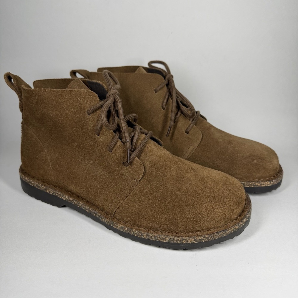Birkenstock Men's Size 43 / US 10 Brown Suede Leather Uppsala Mid Boots Lace Up